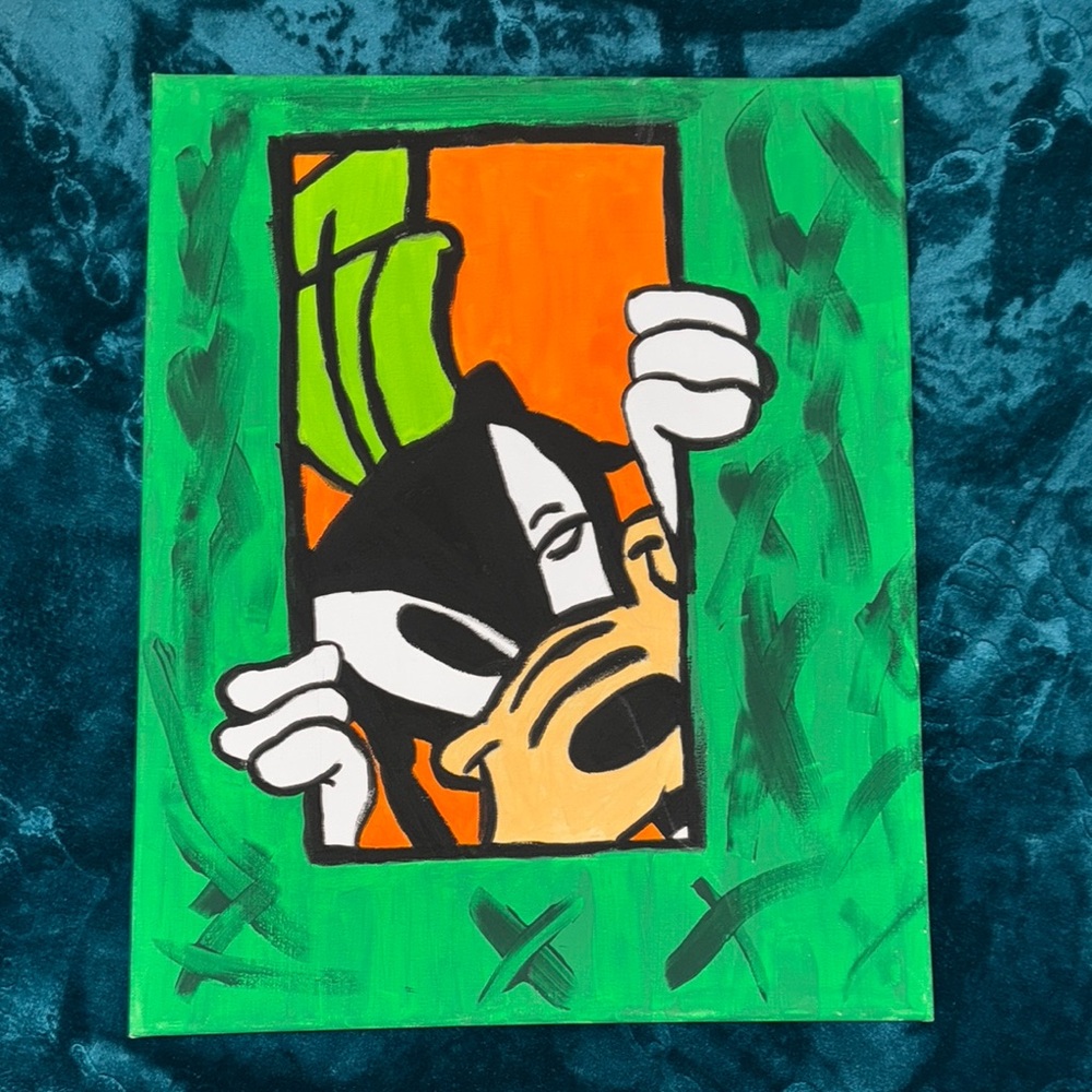Goofy Cartoon Art Canvas